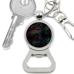 Peacock Feather Paradise Bottle Opener Key Chain by Cendanart