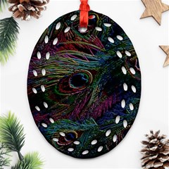 Star Galaxy Chrismas Xmas Ugly Ornament (oval Filigree) by Cendanart