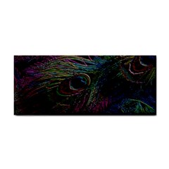 Peacock Feather Paradise Hand Towel by Cendanart