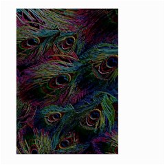 Peacock Feather Paradise Large Garden Flag (two Sides) by Cendanart