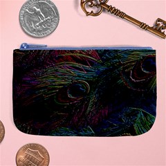 Peacock Feather Paradise Large Coin Purse by Cendanart