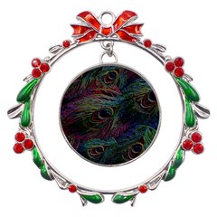 Star Galaxy Chrismas Xmas Ugly Metal X mas Wreath Ribbon Ornament by Cendanart