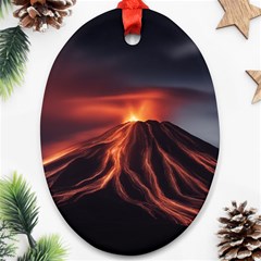 Volcanic Eruption Ornament (oval) by Proyonanggan