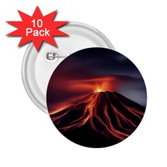 Volcanic Eruption 2 25  Buttons (10 Pack)  by Proyonanggan