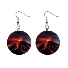 Volcanic Eruption Mini Button Earrings by Proyonanggan