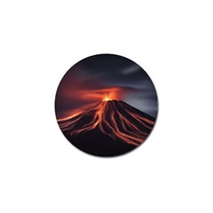 Volcanic Eruption Golf Ball Marker by Proyonanggan