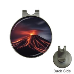 Volcanic Eruption Hat Clips With Golf Markers by Proyonanggan