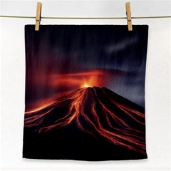 Volcanic Eruption Face Towel by Proyonanggan