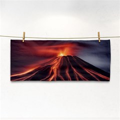 Volcanic Eruption Hand Towel by Proyonanggan