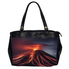 Volcanic Eruption Oversize Office Handbag (2 Sides) by Proyonanggan