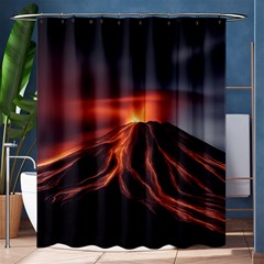 Volcanic Eruption Shower Curtain 60  X 72  (medium)  by Proyonanggan