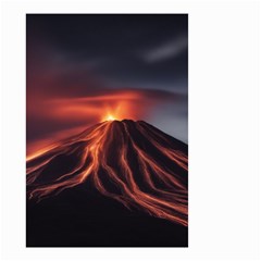 Volcanic Eruption Small Garden Flag (two Sides) by Proyonanggan