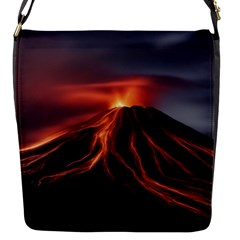 Volcanic Eruption Flap Closure Messenger Bag (s) by Proyonanggan