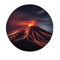 Volcanic Eruption Mini Round Pill Box by Proyonanggan