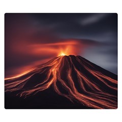 Volcanic Eruption Premium Plush Fleece Blanket (small) by Proyonanggan