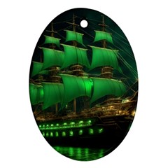 Ship Sailing Ornament (oval) by Proyonanggan