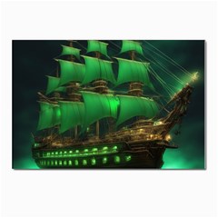 Ship Sailing Postcards 5  X 7  (pkg Of 10) by Proyonanggan