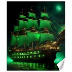 Ship Sailing Canvas 8  X 10  by Proyonanggan