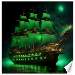 Ship Sailing Canvas 12  X 12  by Proyonanggan