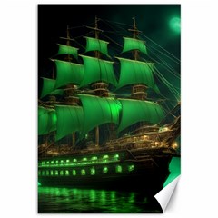 Ship Sailing Canvas 12  X 18  by Proyonanggan