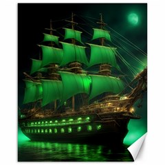 Ship Sailing Canvas 16  X 20  by Proyonanggan