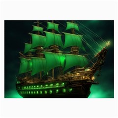 Ship Sailing Large Glasses Cloth by Proyonanggan