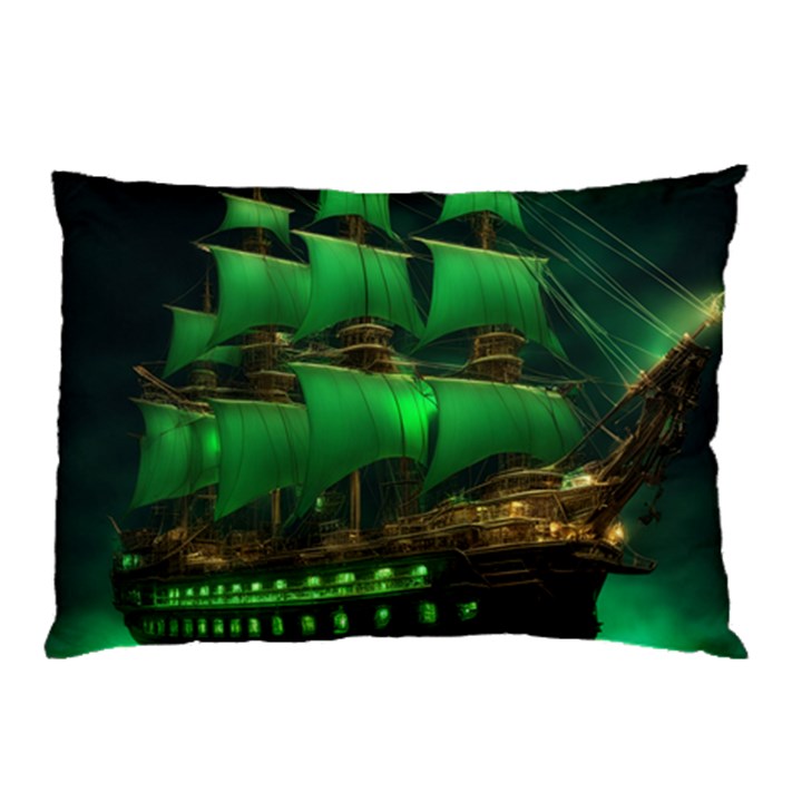 Ship Sailing Pillow Case (Two Sides)