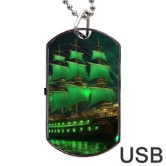 Ship Sailing Dog Tag Usb Flash (two Sides) by Proyonanggan