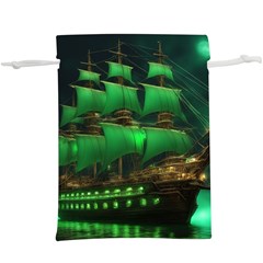 Ship Sailing Lightweight Drawstring Pouch (xl) by Proyonanggan