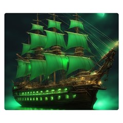 Ship Sailing Premium Plush Fleece Blanket (small) by Proyonanggan