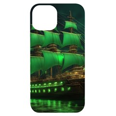 Ship Sailing Iphone 14 Black Uv Print Case by Proyonanggan