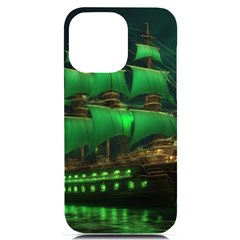 Ship Sailing Iphone 14 Pro Max Black Uv Print Case by Proyonanggan