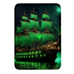 Ship Sailing Rectangular Glass Fridge Magnet (4 Pack) by Proyonanggan