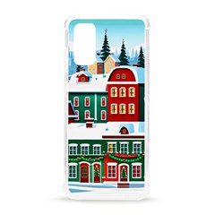 Christmas Background Design House Samsung Galaxy S20 6 2 Inch Tpu Uv Case by Proyonanggan