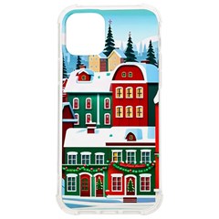 Christmas Background Design House Iphone 12/12 Pro Tpu Uv Print Case by Proyonanggan