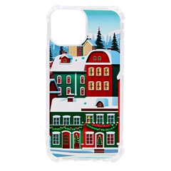 Christmas Background Design House Iphone 13 Mini Tpu Uv Print Case by Proyonanggan