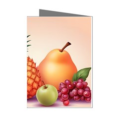 Fruit Pattern Apple Abstract Food Mini Greeting Cards (Pkg of 8)