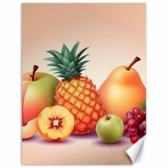 Fruit Pattern Apple Abstract Food Canvas 12  x 16 