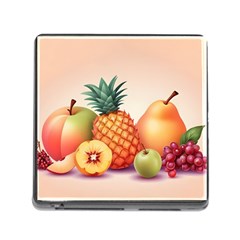 Fruit Pattern Apple Abstract Food Memory Card Reader (Square 5 Slot)