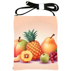 Fruit Pattern Apple Abstract Food Shoulder Sling Bag