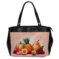 Fruit Pattern Apple Abstract Food Oversize Office Handbag