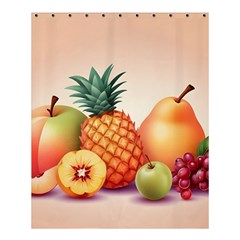 Fruit Pattern Apple Abstract Food Shower Curtain 60  x 72  (Medium) 