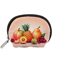 Fruit Pattern Apple Abstract Food Accessory Pouch (Small)