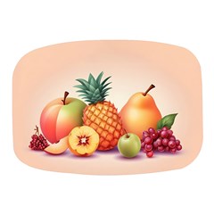 Fruit Pattern Apple Abstract Food Mini Square Pill Box