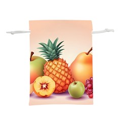 Fruit Pattern Apple Abstract Food Lightweight Drawstring Pouch (S)