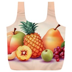 Fruit Pattern Apple Abstract Food Full Print Recycle Bag (XXL)