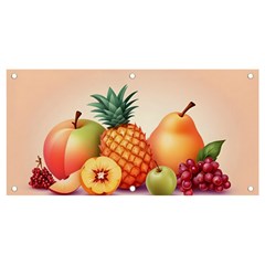 Fruit Pattern Apple Abstract Food Banner and Sign 4  x 2 