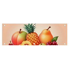 Fruit Pattern Apple Abstract Food Banner and Sign 6  x 2 