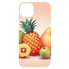 Fruit Pattern Apple Abstract Food iPhone 14 Plus Black UV Print Case