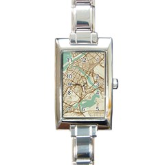 Mapart Dubai Map Rectangle Italian Charm Watch by Proyonanggan